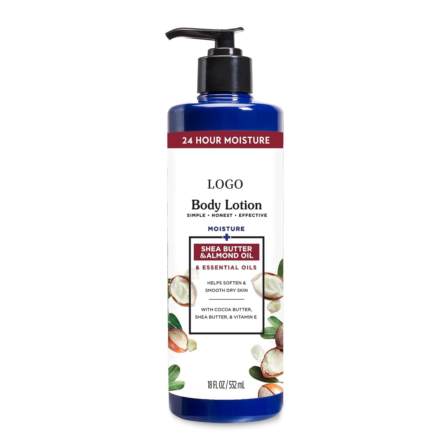 Pabrik lotion tubuh pelembab shea butter memproses kustomisasi merek produk perawatan kulit