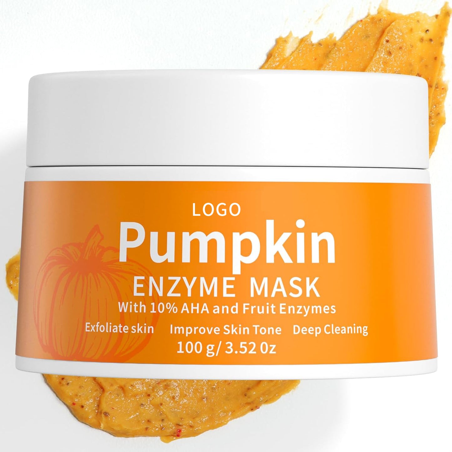 Masker pembersih pengelupasan enzim labu yang diproses secara khusus
