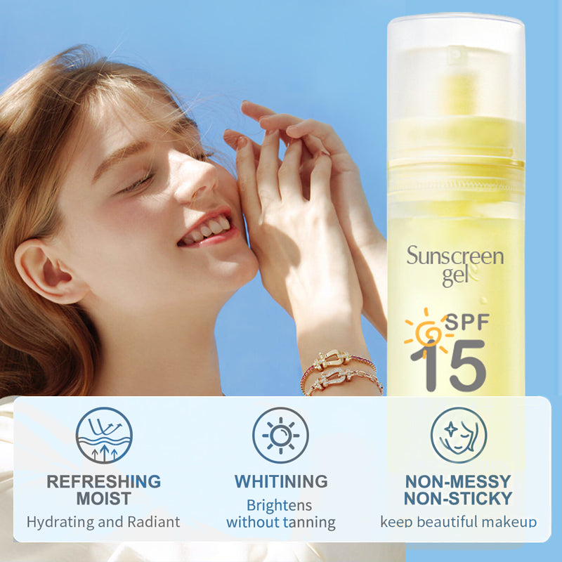 Sunscreen Gel SPF15 Multi-Scenario Defense Private Label Manufacturing