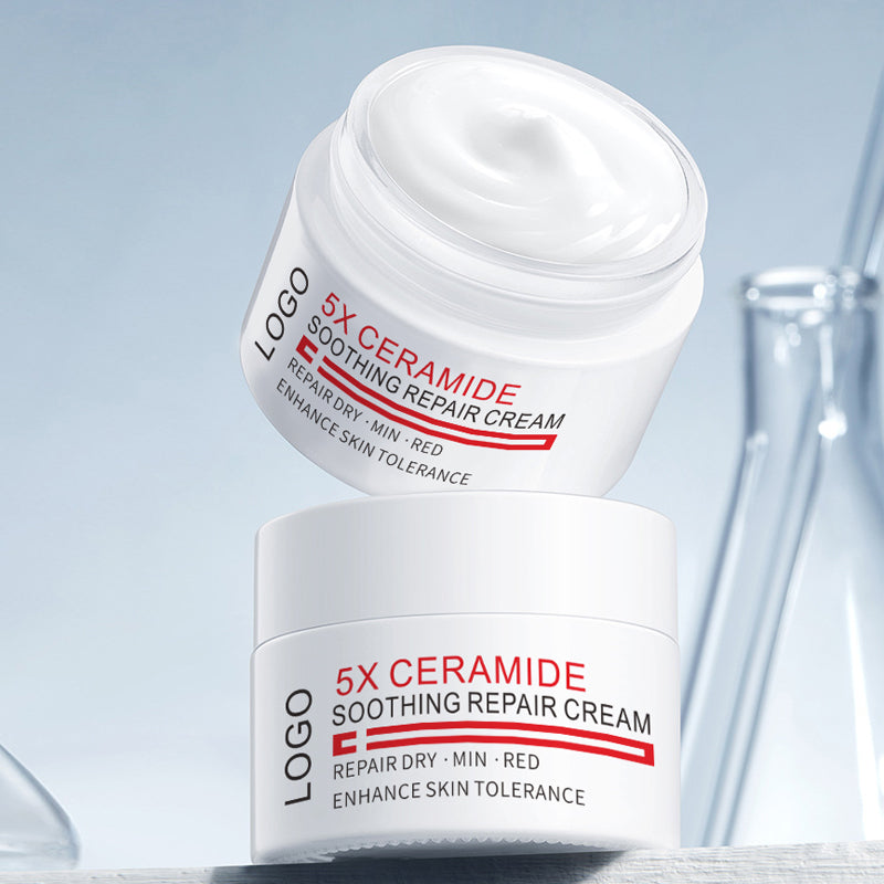 Ceramide Skin Barrier Repair Pelembab Pemutih Krim Wajah Krim Malam Pengolahan Generasi Produsen
