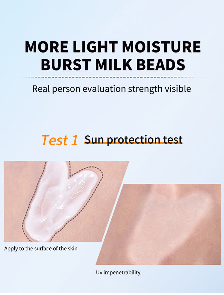 Tabir surya isolasi anti-UV ultraviolet 50 kali SPF+++ sertifikat khusus riasan nasional pemrosesan khusus tabir surya empat musim