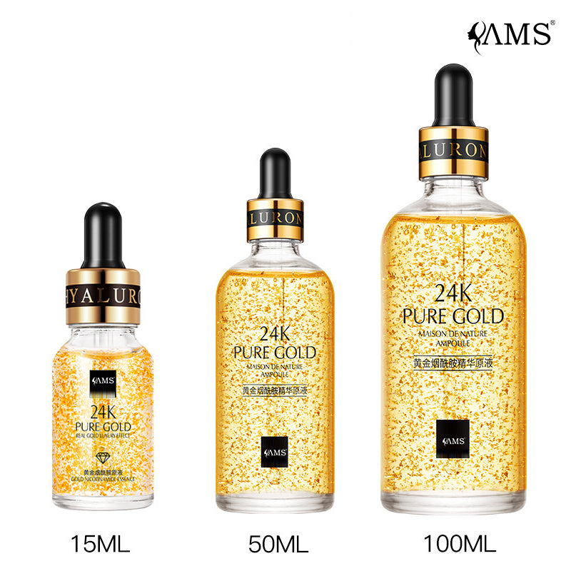 24k Gold Niacinamide Essence Kosmetik Cair Pabrik OEM