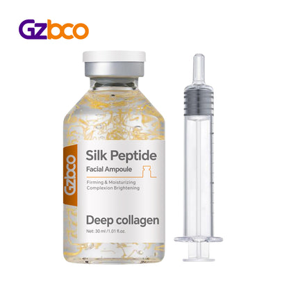 Serum Peptida Sutra Emas OEM Esensi Wajah Benang Emas Mewah