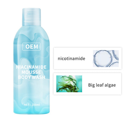 Asam amino niacinamide mousse body wash yang diproses pabrik