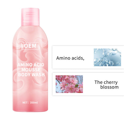 Asam amino niacinamide mousse body wash yang diproses pabrik