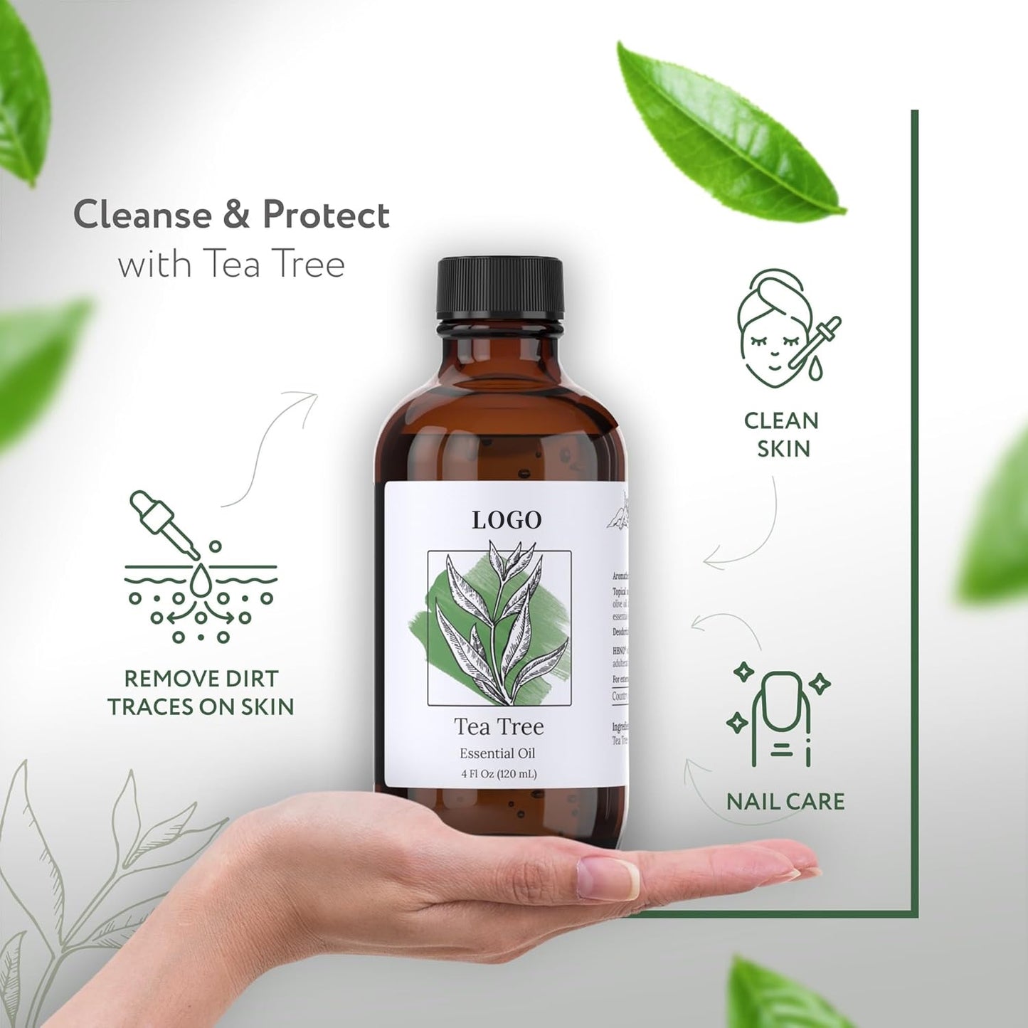 Produksi dan Pengolahan Minyak Esensial Tea Tree Neroli Pabrik Perawatan Kulit Kosmetik