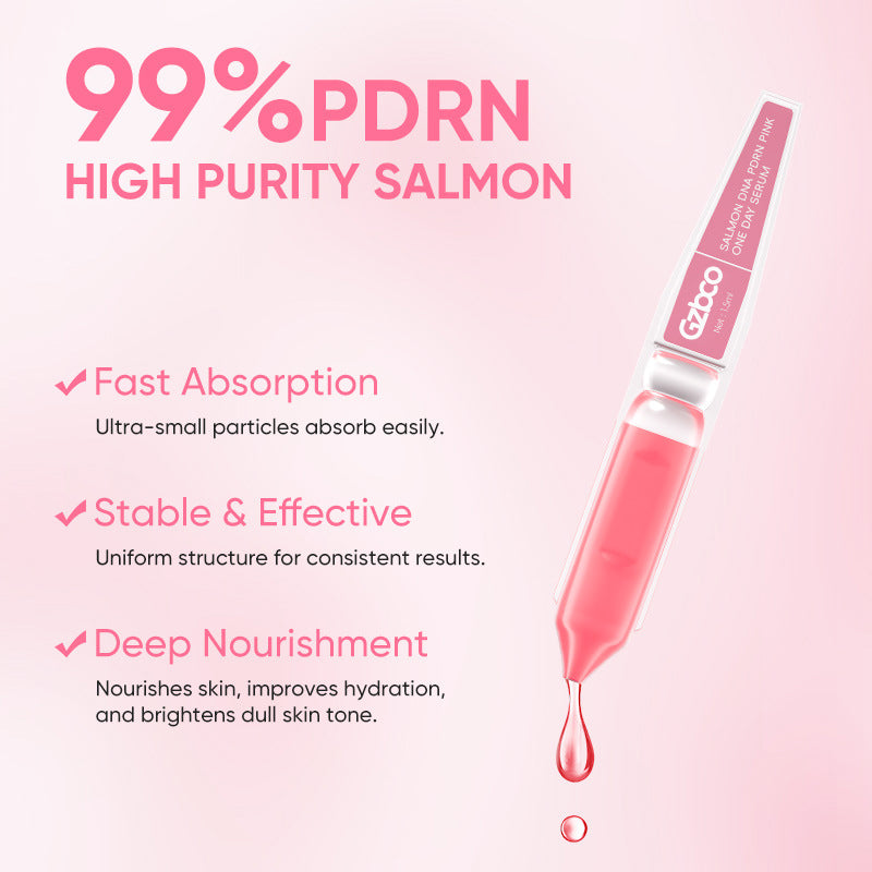 OEM Ampul DNA Salmon PDRN Pelepasan Tunggal Perawatan Perbaikan Kulit